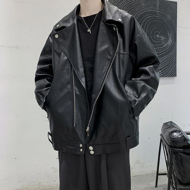 楽天市場】レザージャケット メンズ ライダースジャケット ダブル