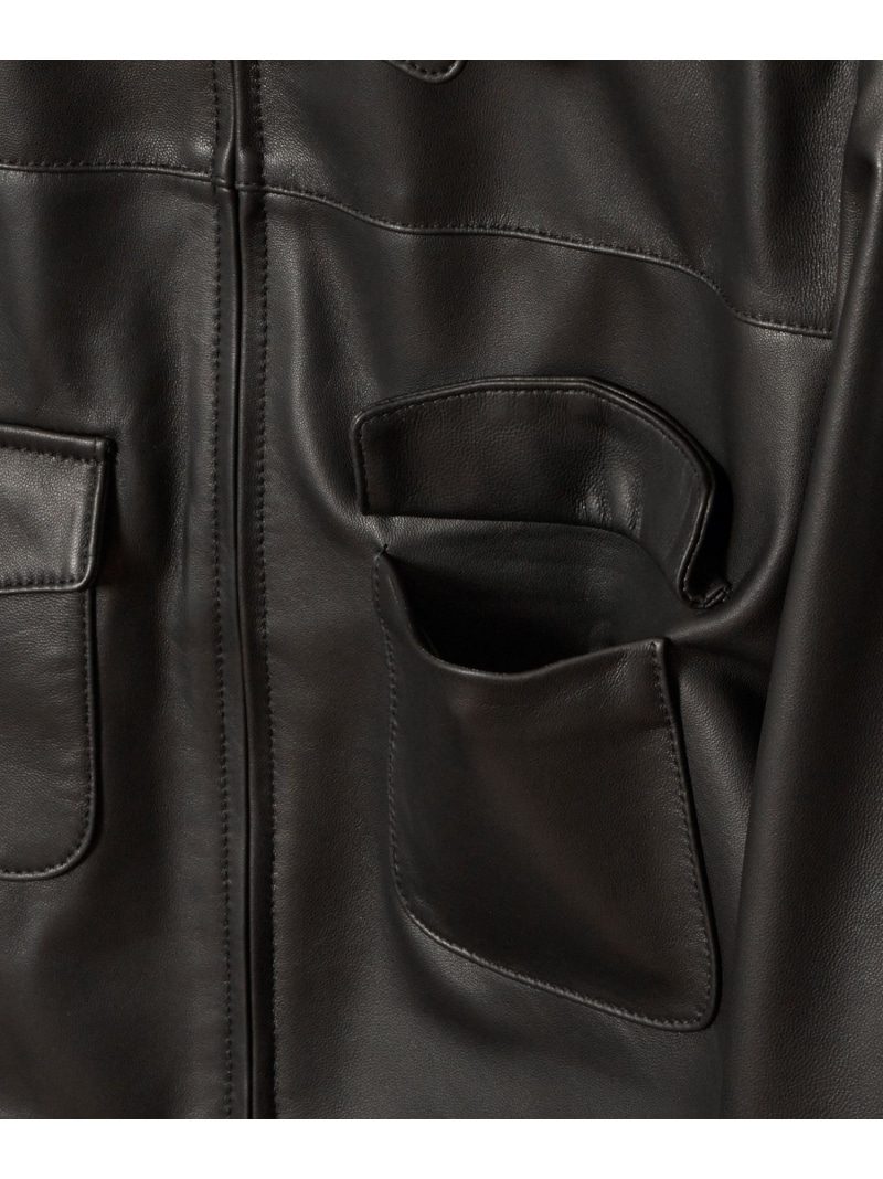 楽天市場】【SALE／30%OFF】ラムレザーステンカラー ジャケット ANAYI