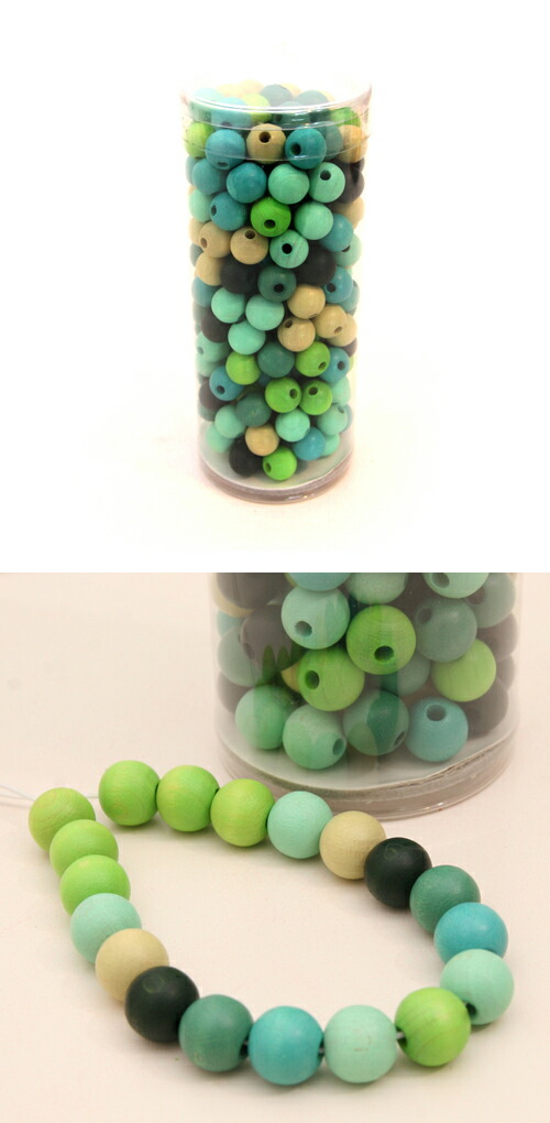 ジョバネック ドイツ製 木製ビーズ ウッドビーズ ニキティキ 全12色