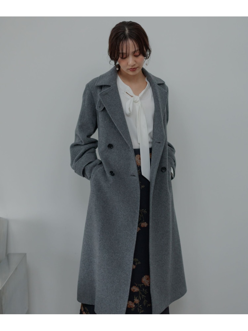 楽天市場】メルトンウールスタンドロングコート Andemiu アンデミュウ