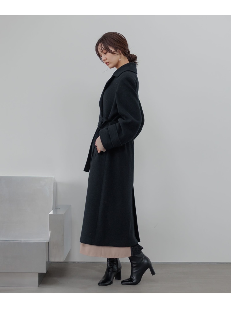 楽天市場】メルトンウールスタンドロングコート Andemiu アンデミュウ