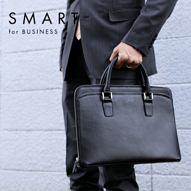 楽天市場】本革 スリム ビジネスバッグ レザー コスパ 革 軽い銀付き