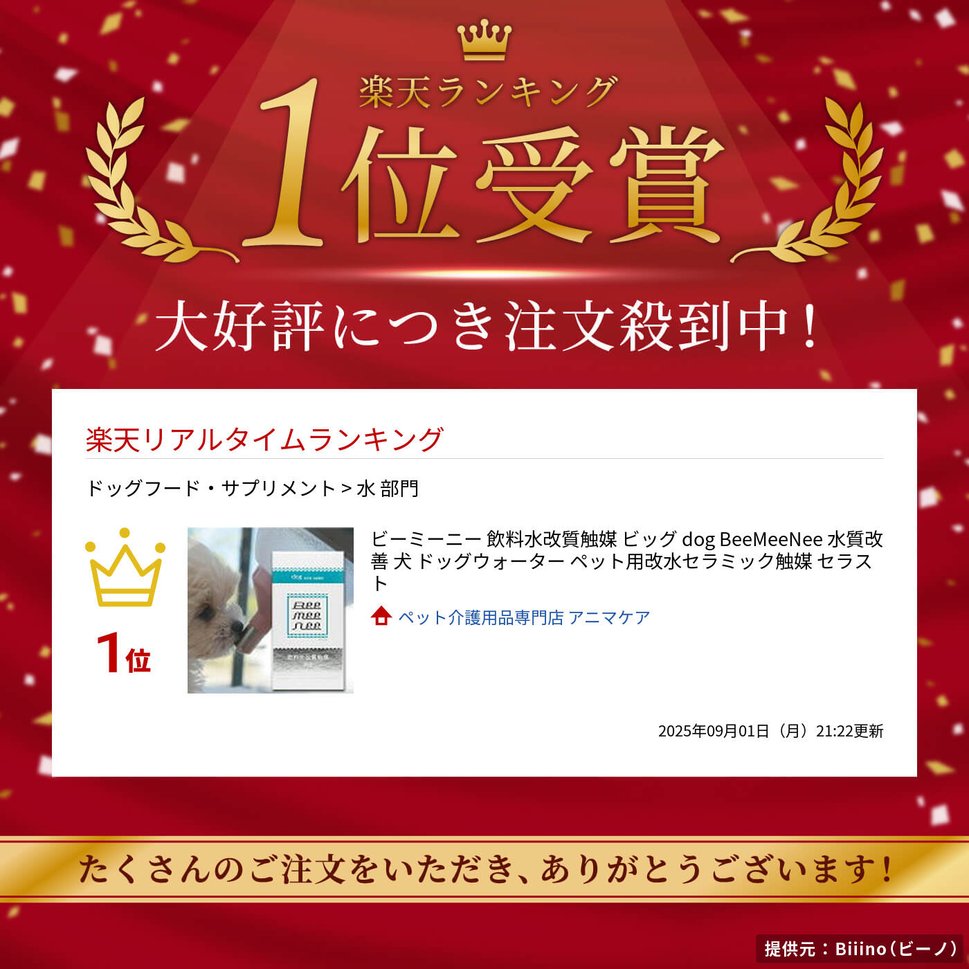 楽天市場】ビーミーニー 飲料水改質触媒 ビッグ dog BeeMeeNee 水質