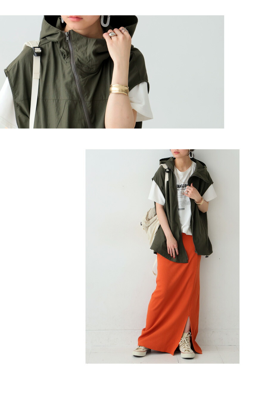 楽天市場】アシンメトリージップベスト レディース フード付き 送料