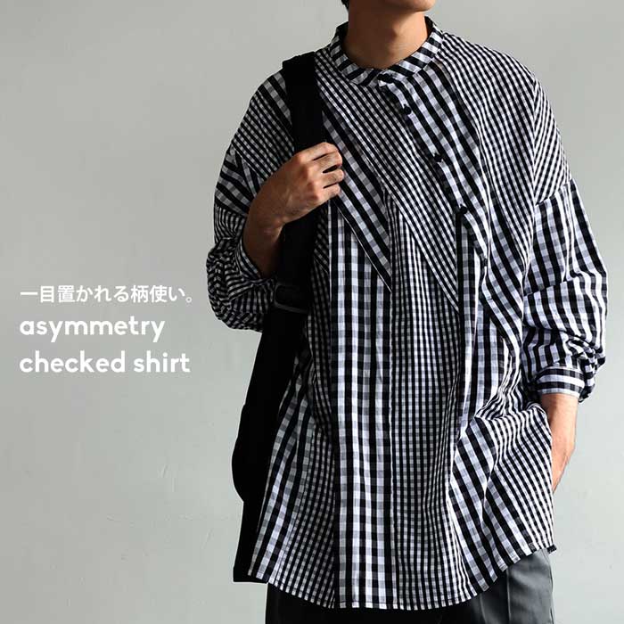 楽天市場】ギンガムチェック柄 切替えプルオーバー シャツ メンズ 送料