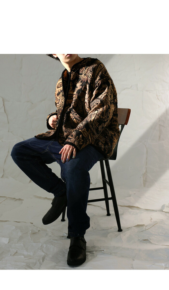 楽天市場】ペイズリー柄 ジャガードジャケット メンズ アウター 送料