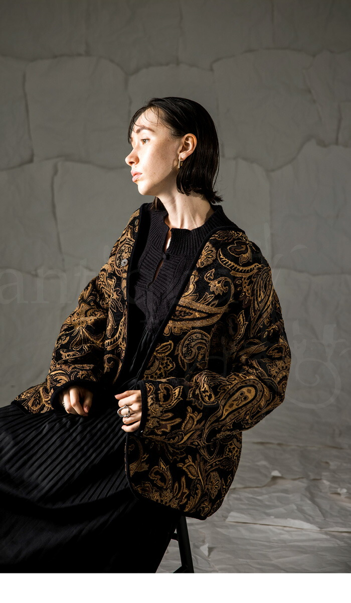 楽天市場】ペイズリー柄 ジャガードジャケット レディース 羽織 送料