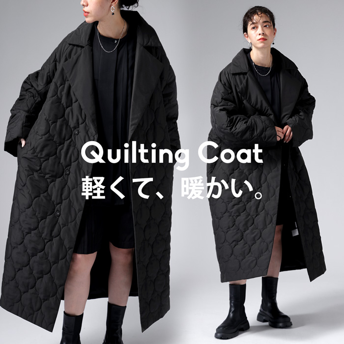 楽天市場】ダウンのような暖かさ キルティングコート コート