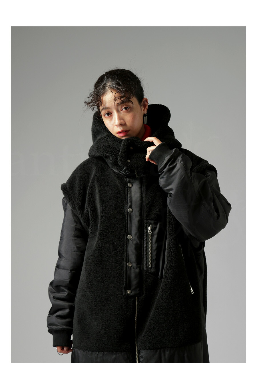 楽天市場】ダウンのような暖かさ ボアドッキングアウター レディース