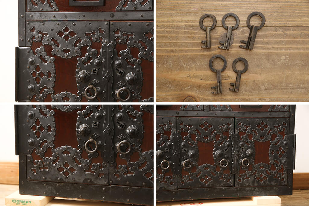 楽天市場】☆事前問合せ必須☆ 和製ビンテージ 佐渡船箪笥 工芸品 総欅