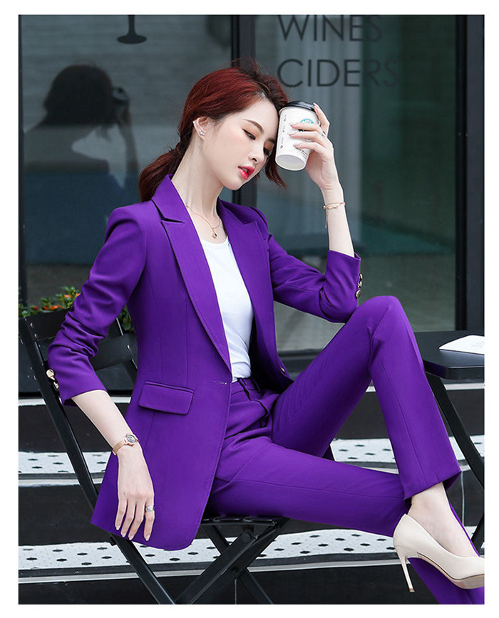 楽天市場】パンツスーツ レディーススーツ 2点セット セットアップ