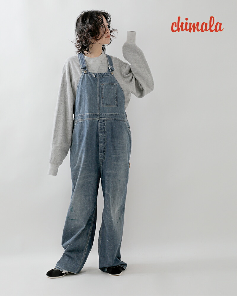 楽天市場】chimala チマラ 8oz デニム オーバーオール cs37-wp09