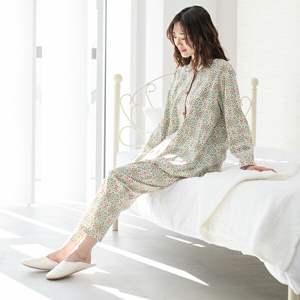 楽天市場】【LIBERTY】リバティ 天竺プリント レディース パジャマ 綿