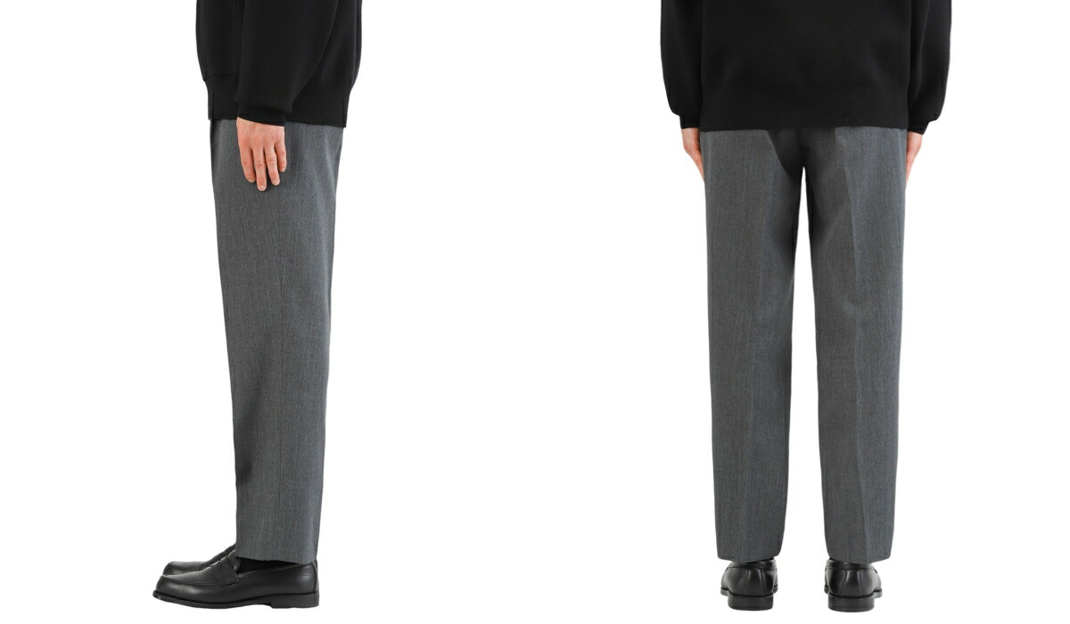 楽天市場】[P5倍]CABaN : ウールギャバジン 1タックテーパードパンツ