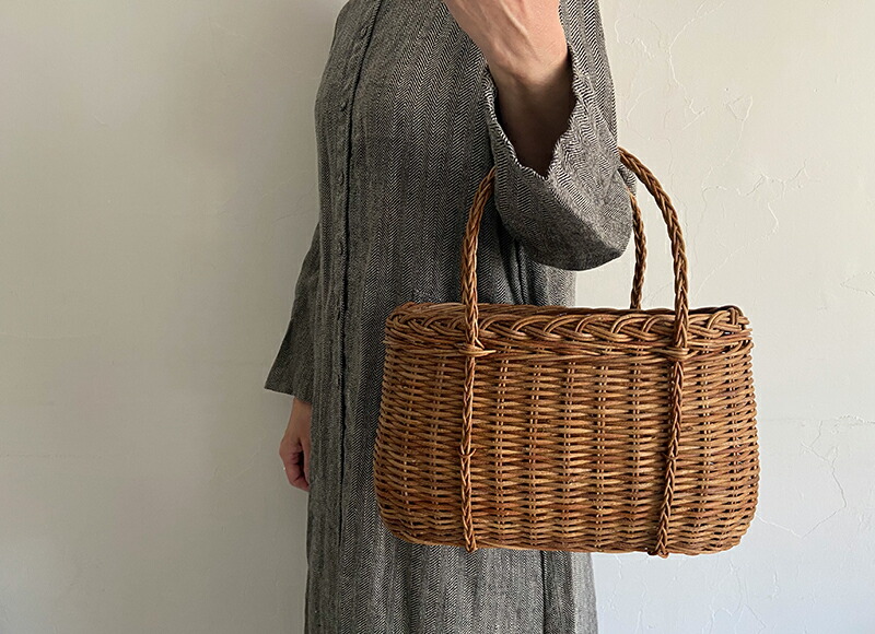 楽天市場】松野屋 あけび ホラ編胴張 手提げかご 青森県の 良質な