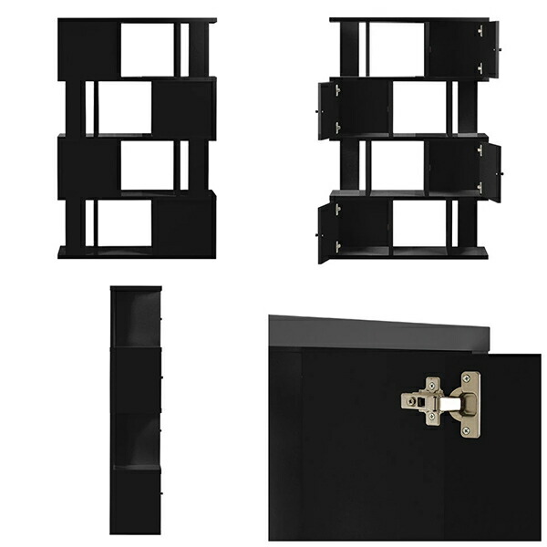 楽天市場】オープンラック ブラック s字ラック ディスプレイラック 扉