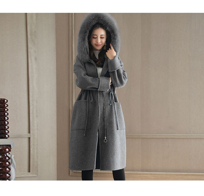楽天市場】ロングコート レディース ファー付きコート ファー付き