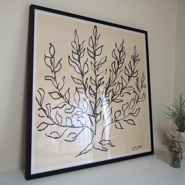 楽天市場】アンリ・マティス | 木製額装アートポスター「低木」(額外寸