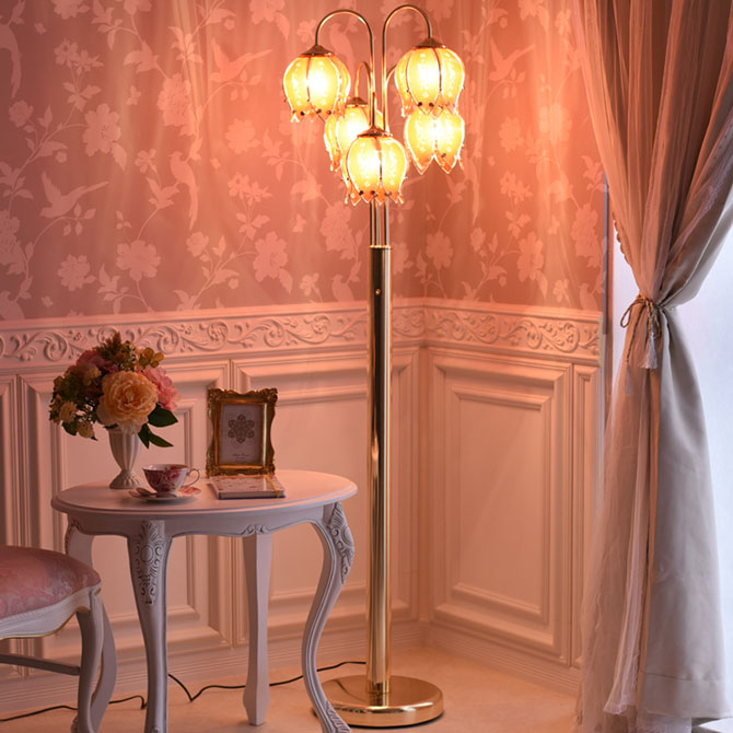 楽天市場】《決算☆4/19まで！》 フロアスタンドライト 5灯 調光式