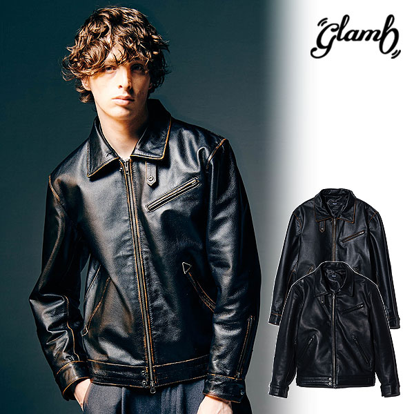 楽天市場】glamb グラム Hidden Valley Leather Jacket ヒドゥンバレー