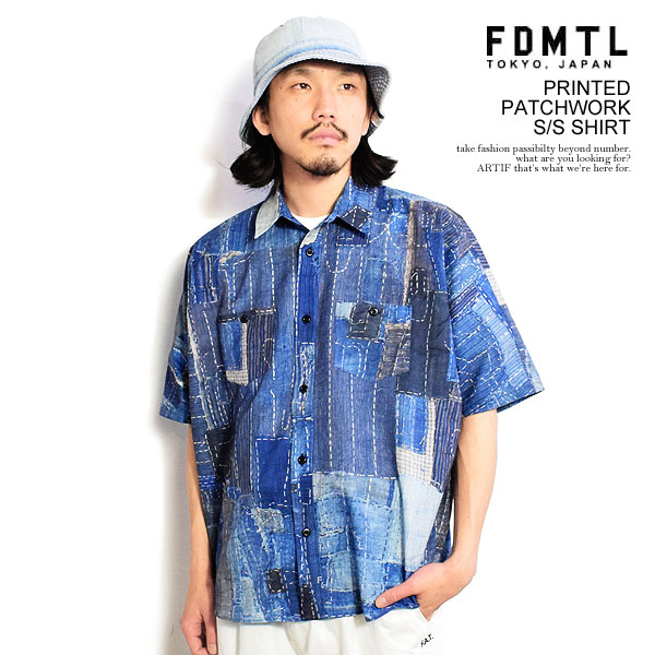 楽天市場】FDMTL ファンダメンタル PRINTED PATCHWORK S/S SHIRT
