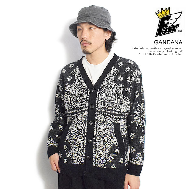 楽天市場】FAT エフエーティー GANDANA メンズ カーディガン ニット