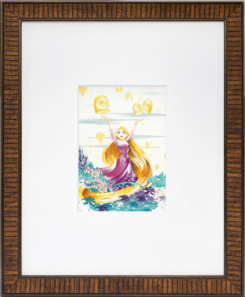 楽天市場】ディズニー絵画「塔の上のラプンツェル d159」ミニアート