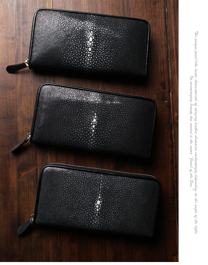 楽天市場】スティングレイ 財布 長財布 ラウンドファスナー 本革 エイ