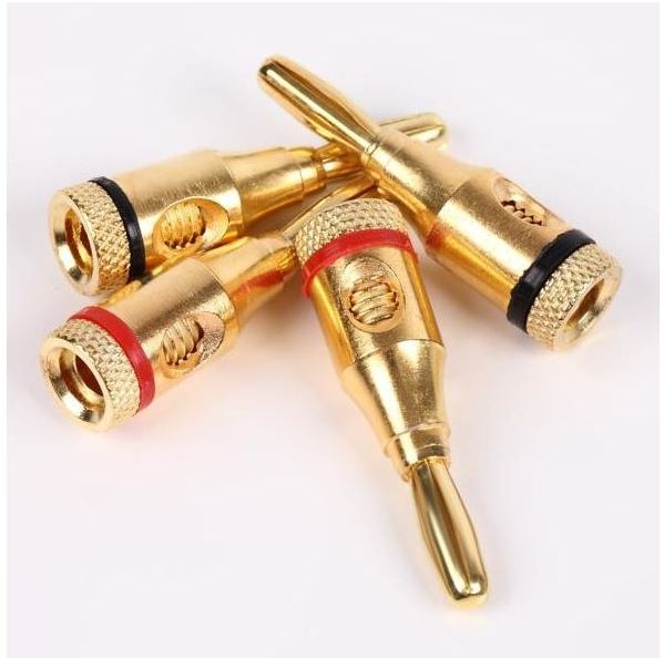 楽天市場】バナナプラグ 4個 8個 16個 セット 赤 黒 スピーカープラグ