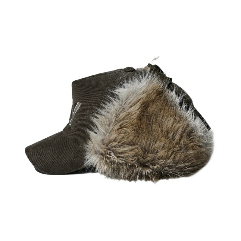 楽天市場】[Open Yy]（オープンワイワイ） Faux Fur Corduroy Earflap