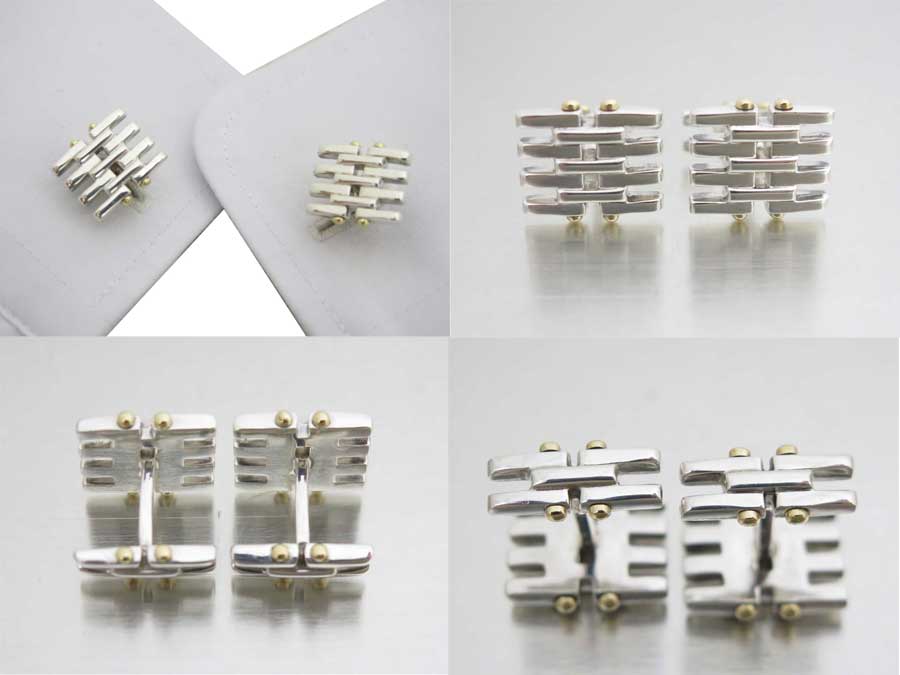 楽天市場】ティファニー Tiffany&Co. カフス シルバーxゴールド