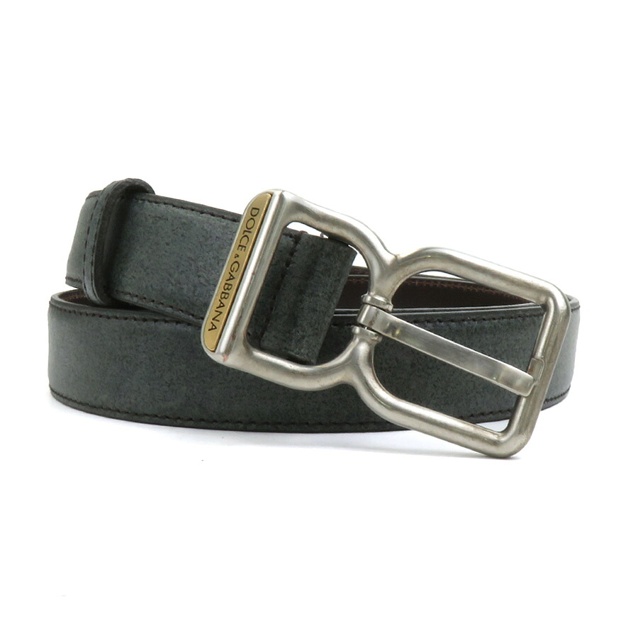 楽天市場】DOLCE&GABBANA D&G メンズ レザーベルトブラックDGロゴ