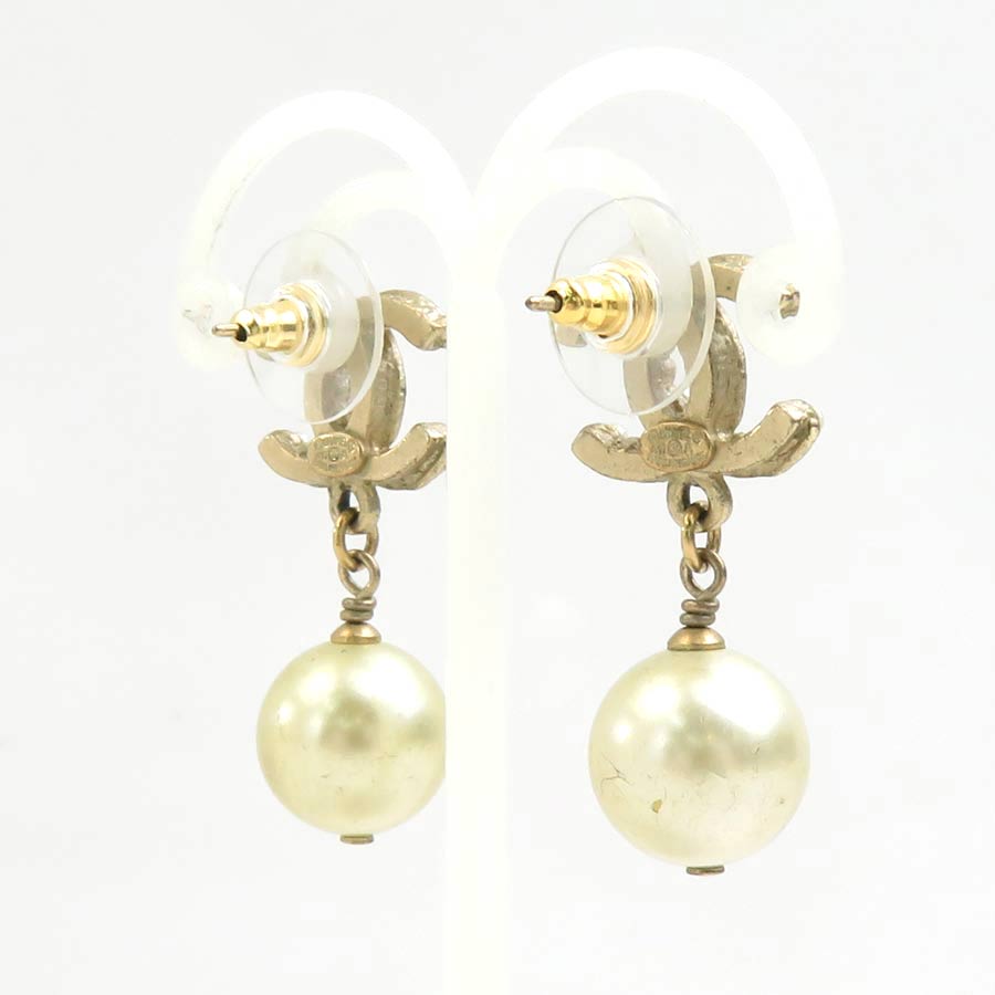 楽天市場】シャネル CHANEL ピアス ココマーク メタル/フェイクパール