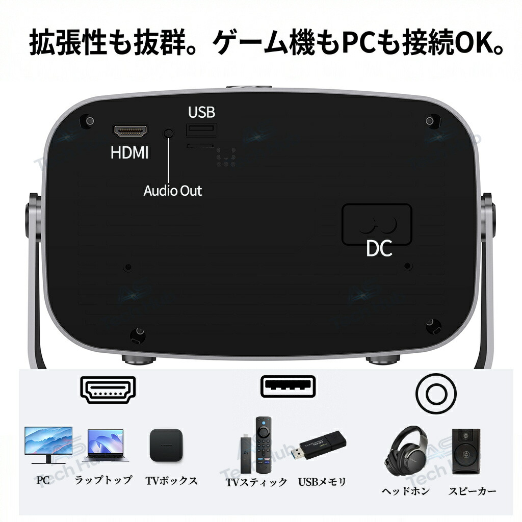 楽天市場】「スーパーSALE 50%OFF」プロジェクター 小型 家庭用 天井