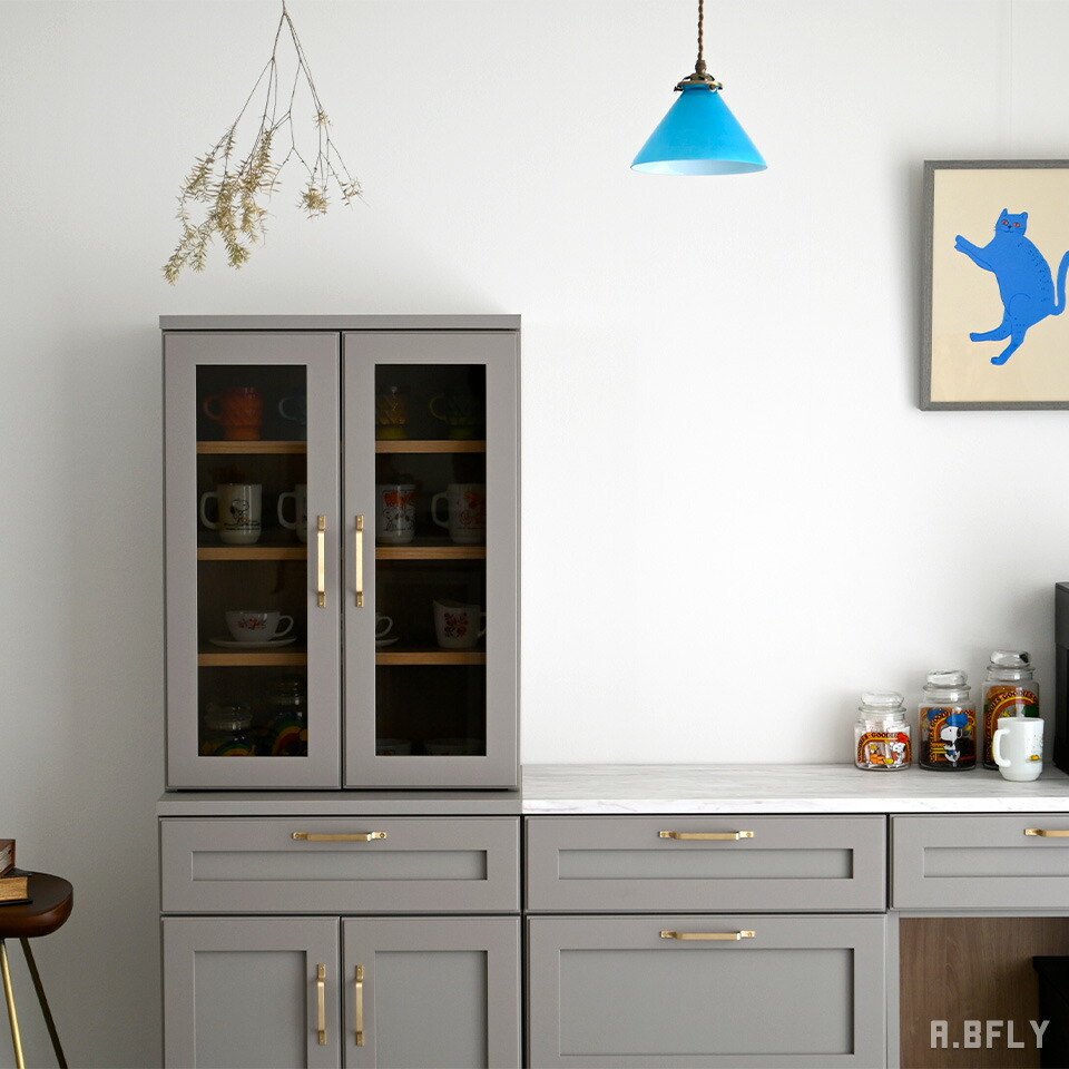 楽天市場】【日本製】組み合わせ自由 ガラスキャビネット 幅60cm 扉