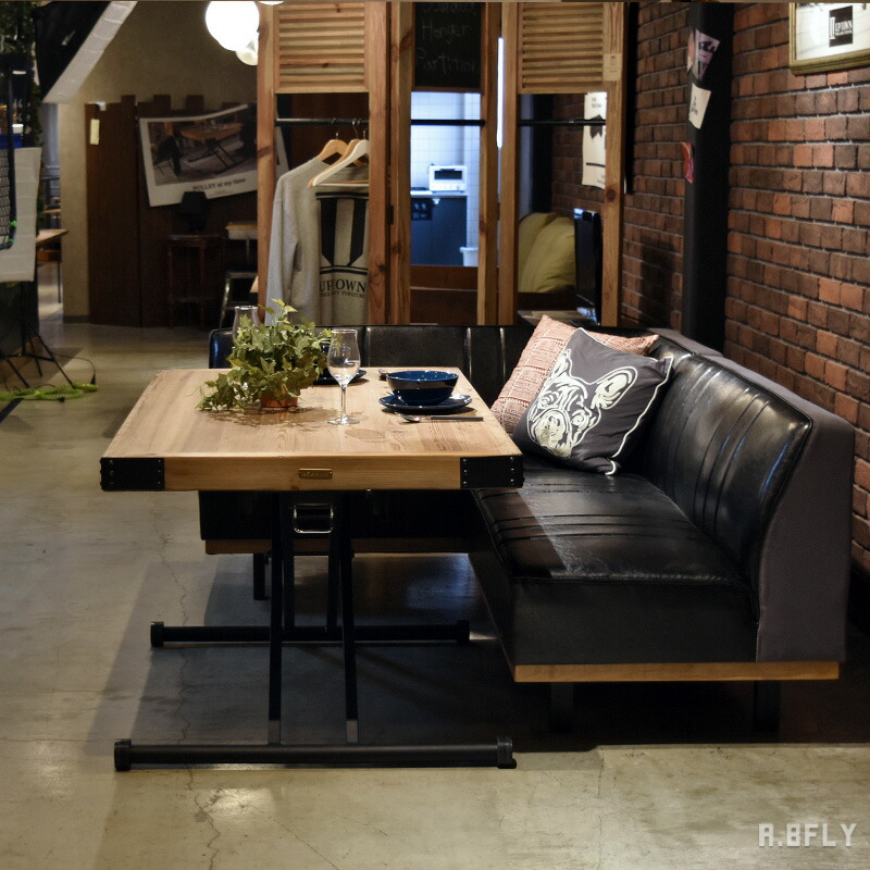 楽天市場】昇降式 テーブル 140cm リフティングテーブル ダイニング