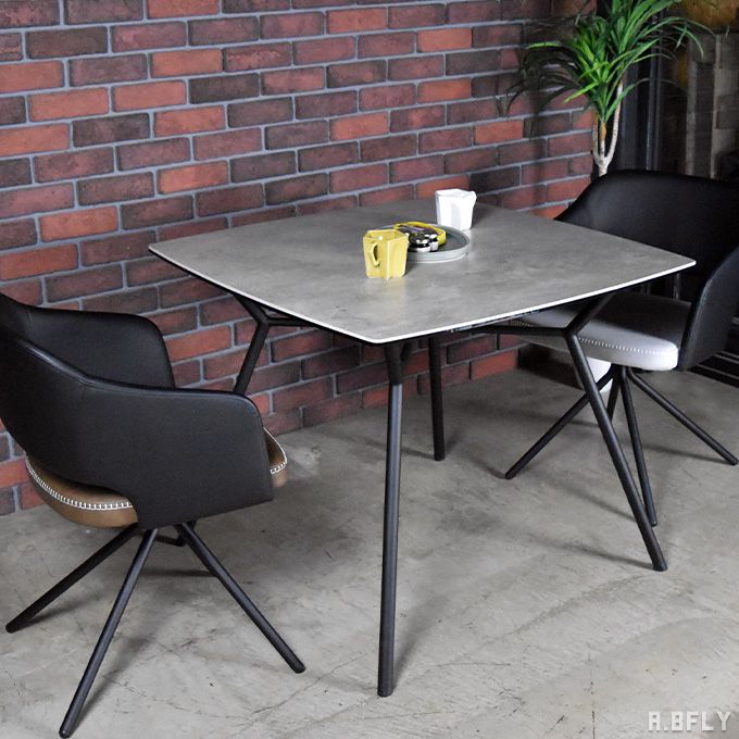 楽天市場】セラミック ダイニングテーブル 幅90cm 2人〜3人用 食卓