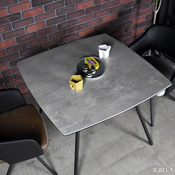 楽天市場】セラミック ダイニングテーブル 幅90cm 2人〜3人用 食卓