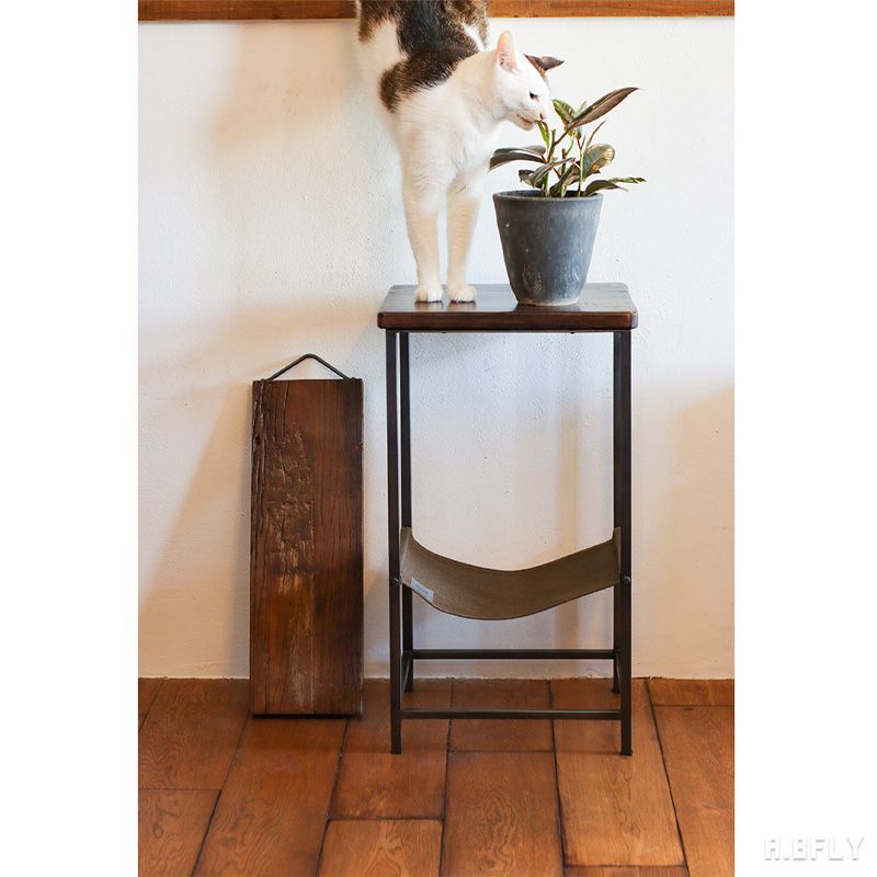 ビンテージ ドロワーサイドテーブル ベッドサイド 猫脚 剥離 no2