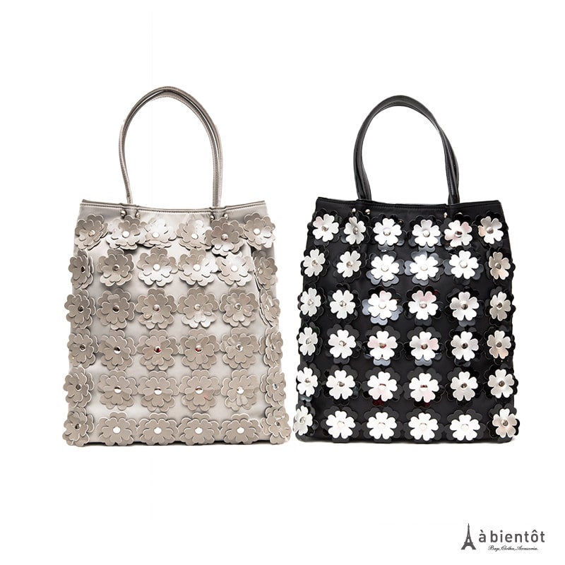 楽天市場】【送料無料】【abientot select】花モチーフトートバッグ