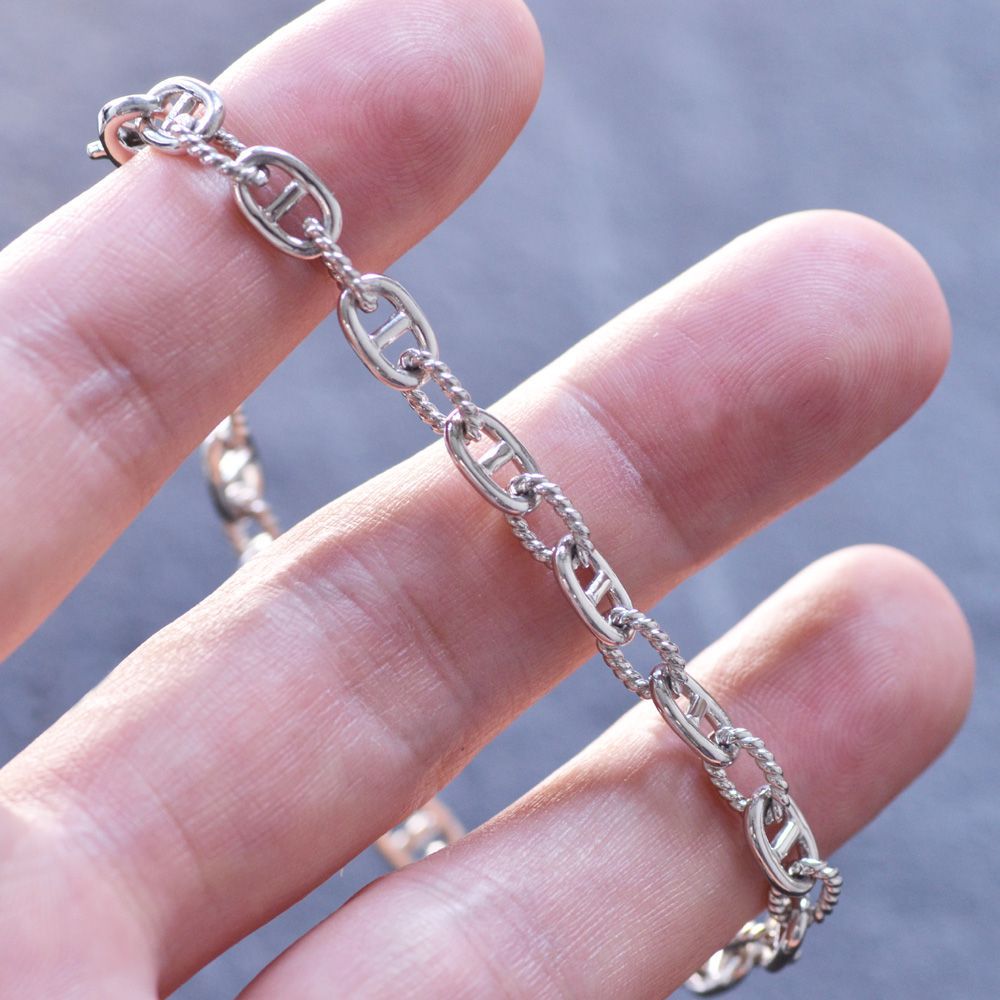 楽天市場】ブレスレット メンズ プラチナ Pt900 20cm 地金 チェーン