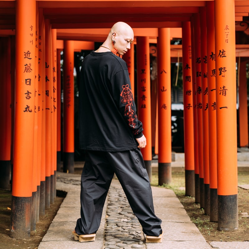 楽天市場】稲荷 ロンT 長袖 ファッション 原宿系 原宿 病み 病み