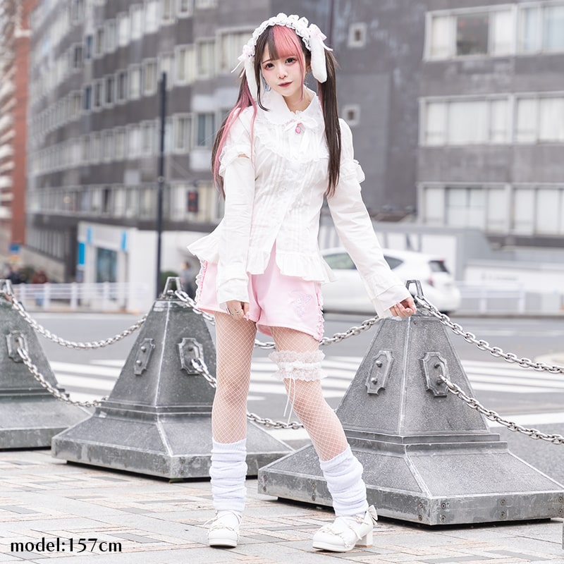 楽天市場】月 ジャージショーパン PI ショート丈 原宿 韓国 原宿系