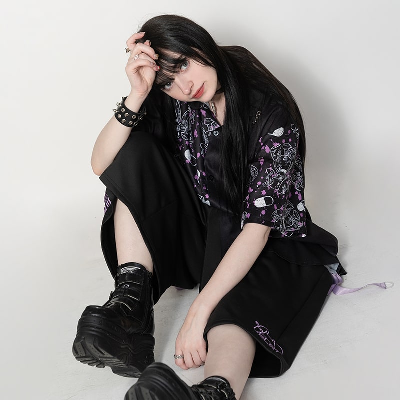 楽天市場】[半袖]BLOODネロ アシメシャツ 原宿系 原宿 派手カワ