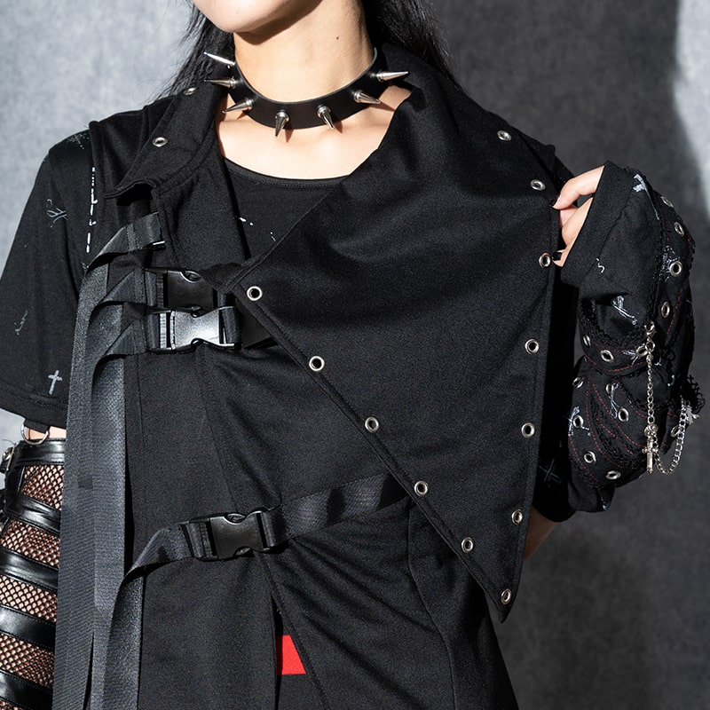 楽天市場】冥闇 ベルトロングベスト コート パーカー 原宿 原宿系 原宿