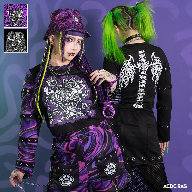 楽天市場】カオス ロンT 長袖 原宿系 原宿 ファッション パンク ロック