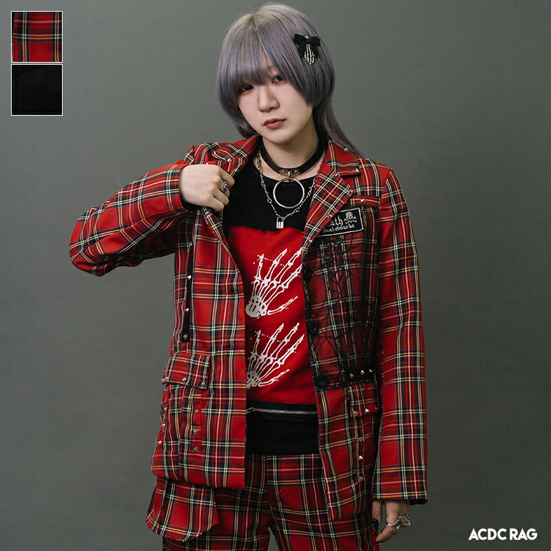 楽天市場】PUNKSクロスジャケット パンク ロック ファッション V系