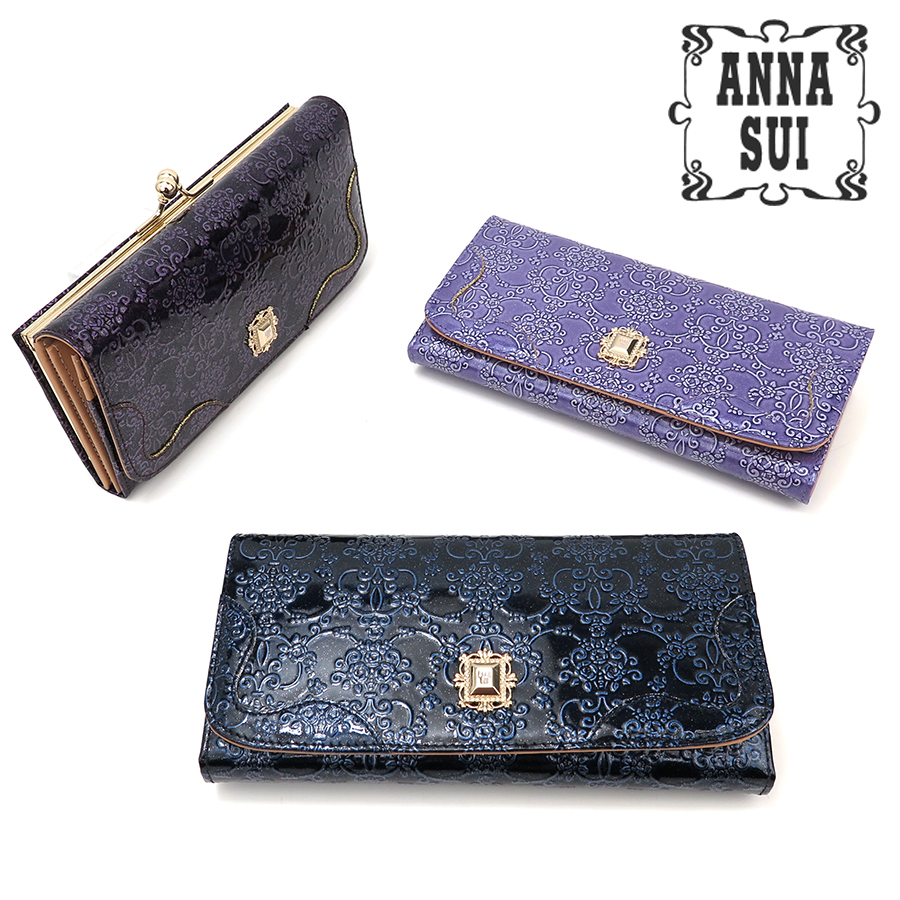 楽天市場】アナスイ 財布[ANNA SUI] ルーミー がま口かぶせ長財布