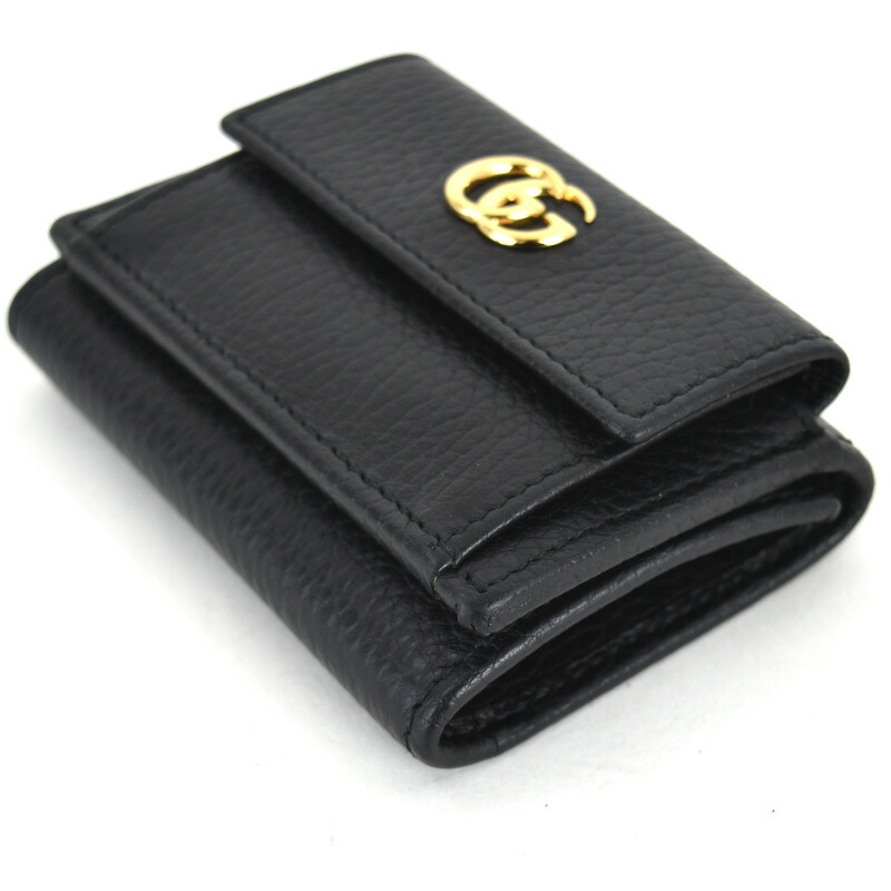 楽天市場】グッチ 財布 三つ折り財布 523277 GGマーモント ブラック