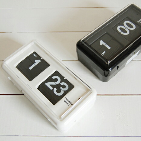 楽天市場】TWEMCO トゥエンコ 置き掛け兼用パタパタ時計 QT?30 : ACT